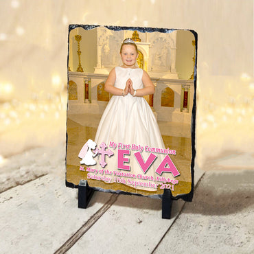 Your Communion Photo on Slate