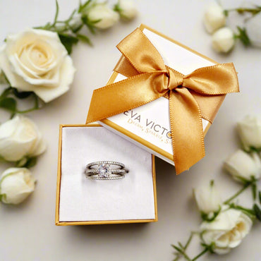 Sterling Silver 3 in 1 Statement Ring