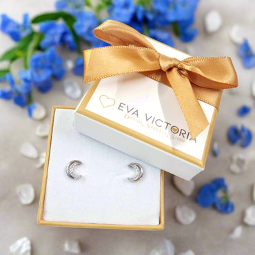 Dream Moon Children Sterling Silver Earrings