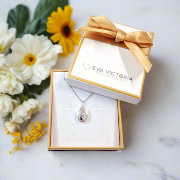 Sterling Silver Oval Photo Locket with Butterfly for Children