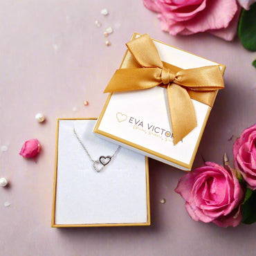 Two Hearts Sterling Silver Pendant