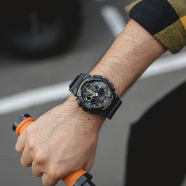 Casio G-Shock GA-100CF-1A9ER Gold Camouflage Dial Watch