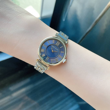 Anne Klein Dark Navy Roman Numeral Dial Watch