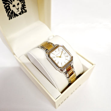 Anne Klein Two Tone Squared Watch