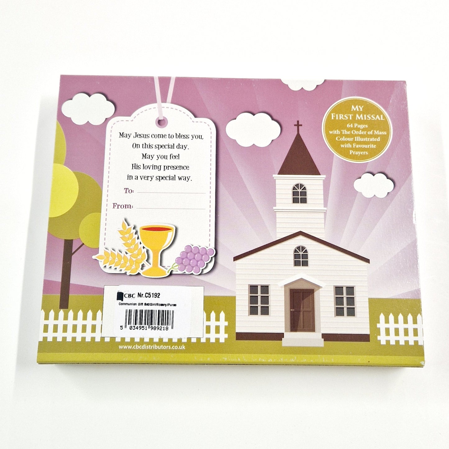 My 1st Missal First Holy Communion Pearl Rosary & Purse Gift Set