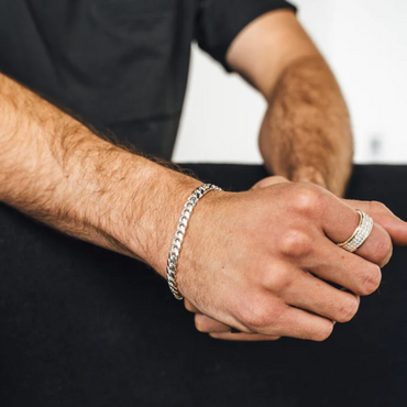 Sterling Silver 5 mm Cuban Curb Chain Bracelet