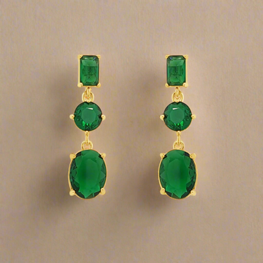 Absolute Jewellery Elegant Gold Drop Earrings