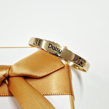 gold claddagh baby bangle eva victoria ireland