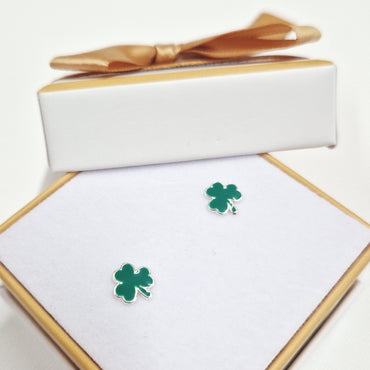 green shamrock earrings for girls in ireland