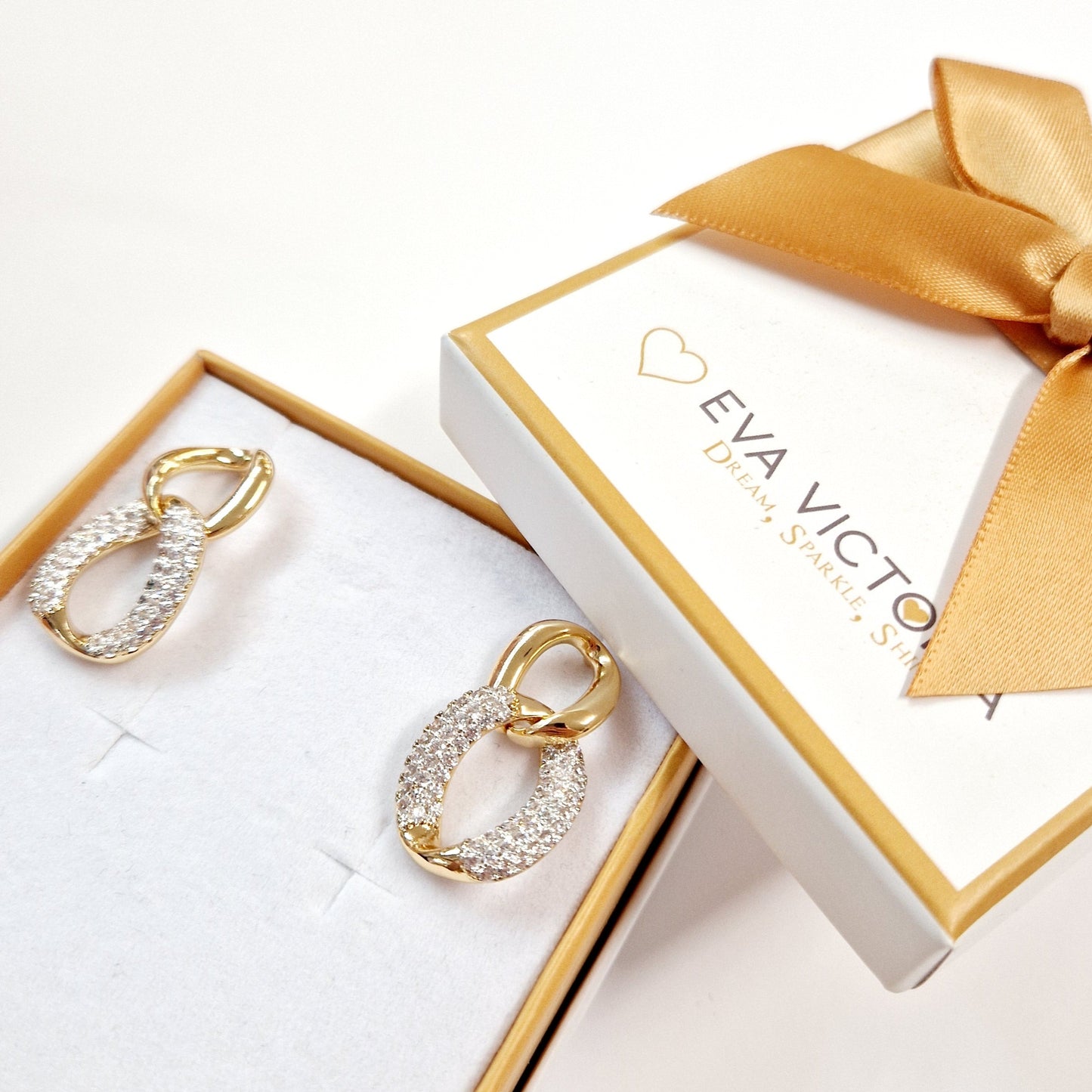 Absolute Jewellery Chunky Gold Drop Earrings