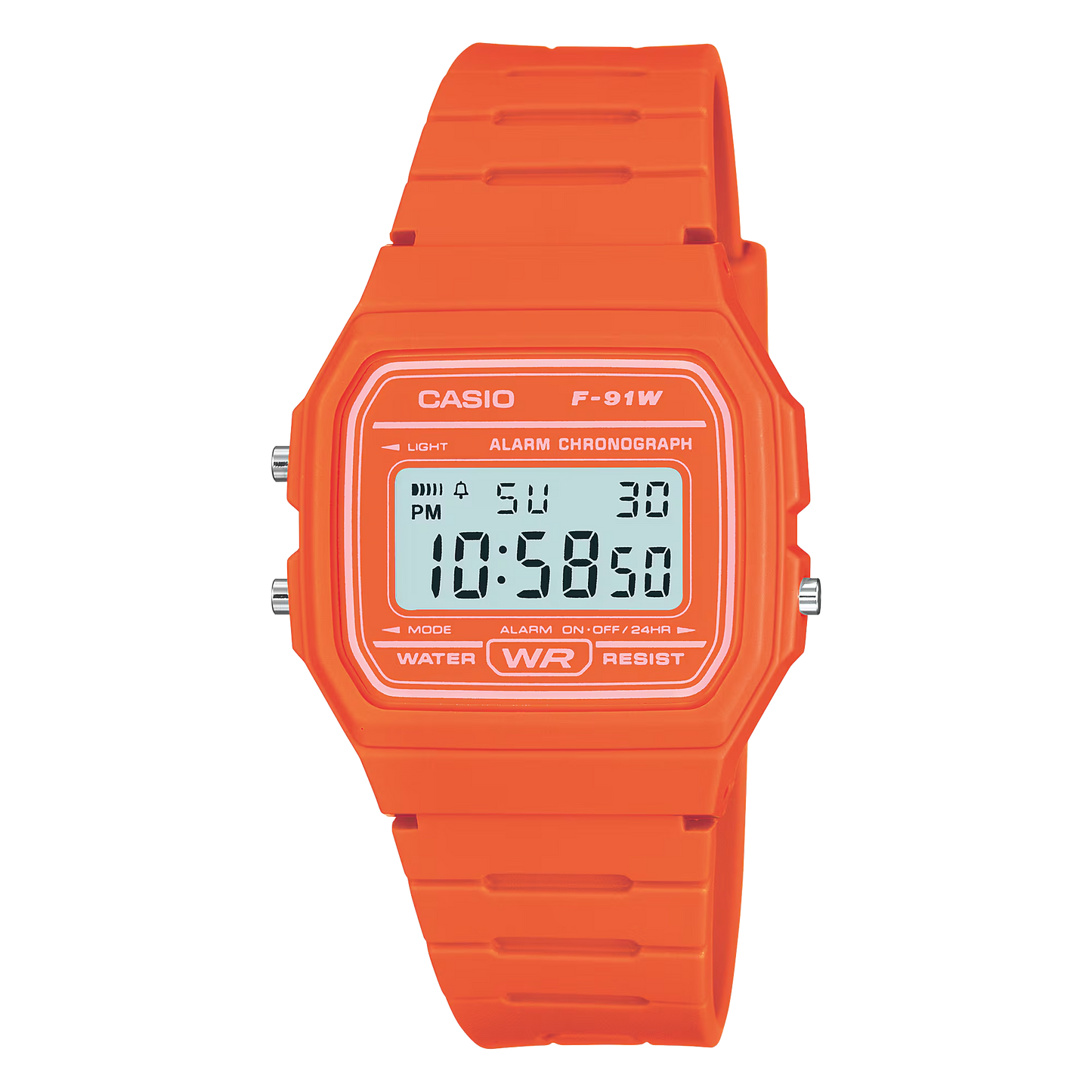 Casio Iconic Vintage Yellow Digital Watch Model F-91WC-4AEF