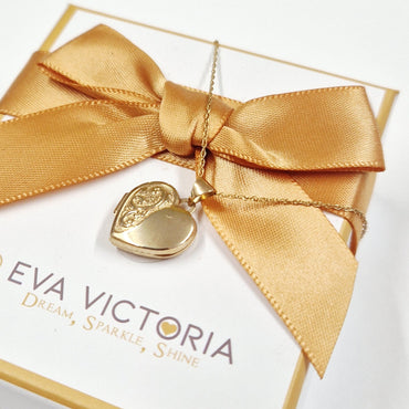 9ct Yellow Gold Heart Photo Locket