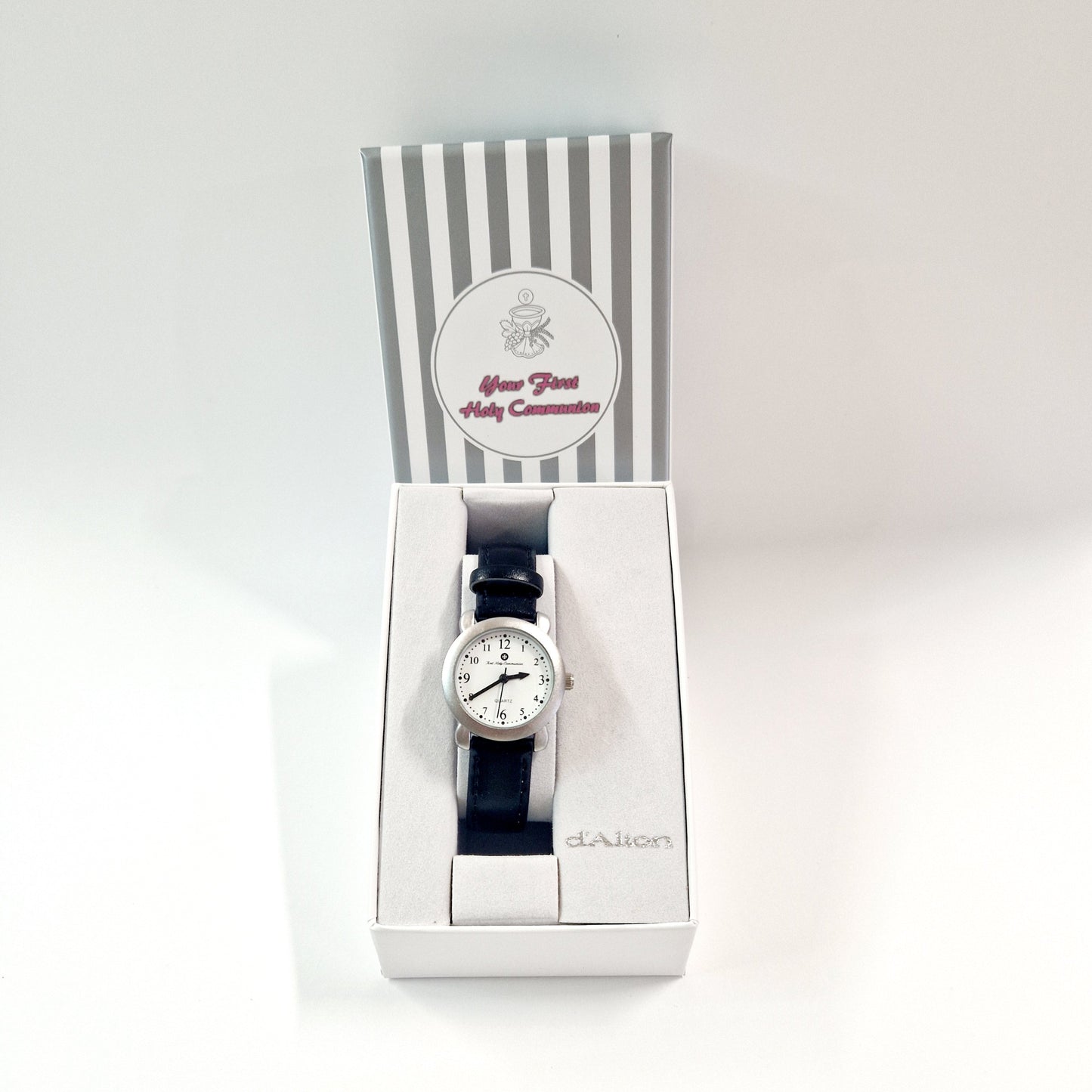 My First Holy Communion Black Strap Watch