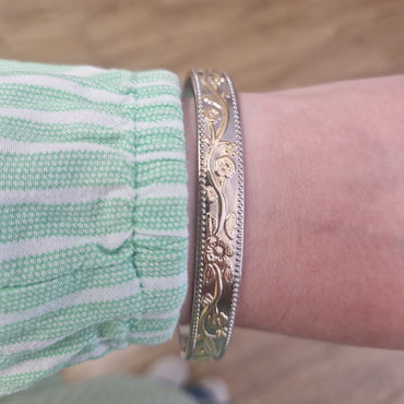 silver and gold magnetic bangle for women in ireland