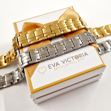 Slánú Neart Elemental Gold Magnetic Bracelet for Men