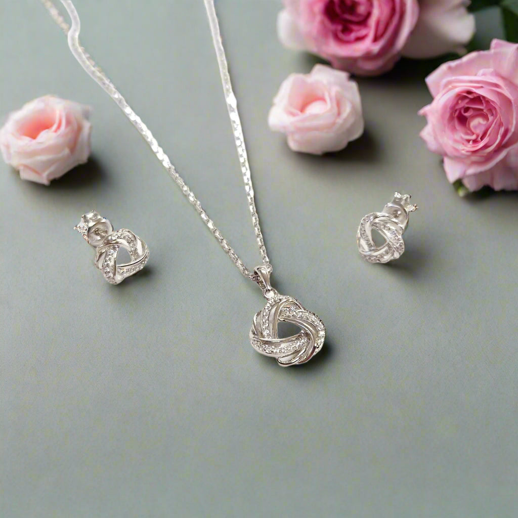sterling silver jewellery set