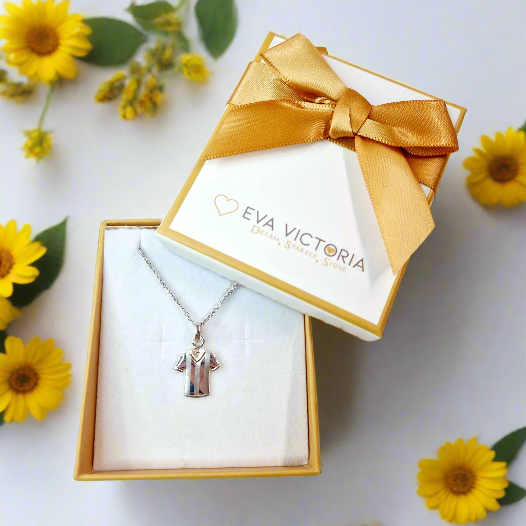 Sterling Silver Personalised Jersey Pendant