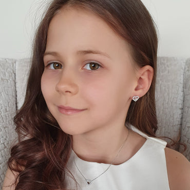 Heart to Heart Children Sterling Silver Pendant