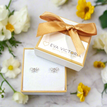 silver bows earrings ireland