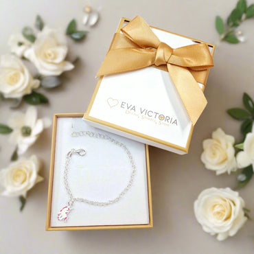 Cute Unicorn Sterling Silver Charm Bracelet