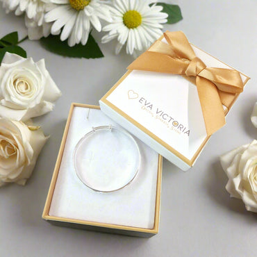 Engravable sterling silver baby christening bracelet with pink CZ stone, keepsake gift for girls