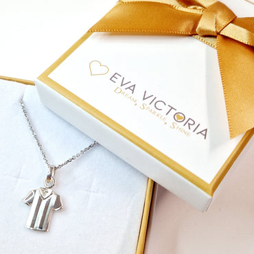 Sterling Silver Personalised Football Jersey Pendant