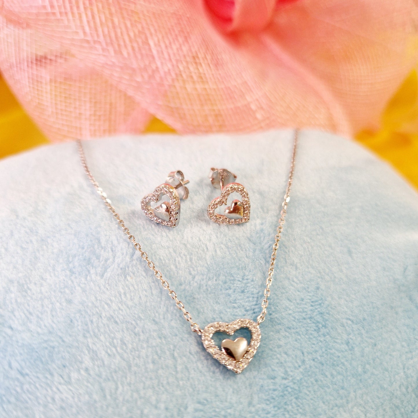 Heart to Heart Children Sterling Silver Earrings