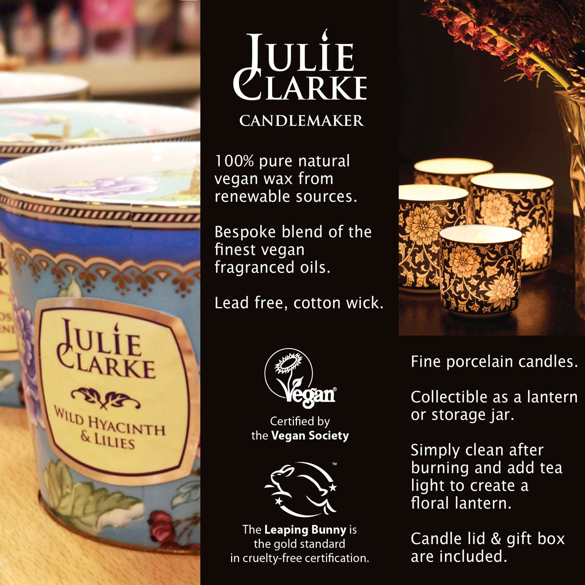 Malabar Lemongrass & Ginger Botanic Candle by Julie Clarke