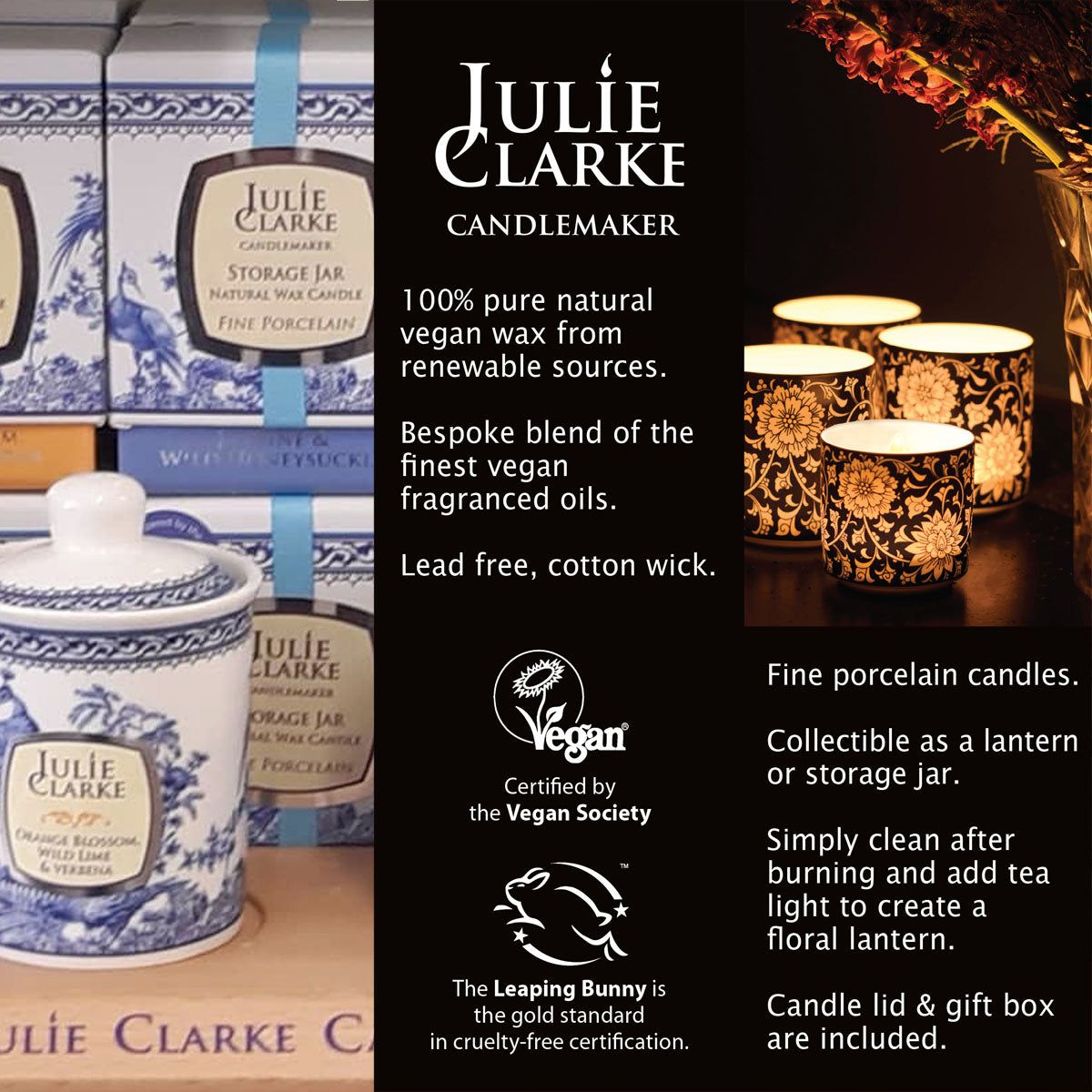 Lavender & Garden Angelica Jar Candle by Julie Clarke