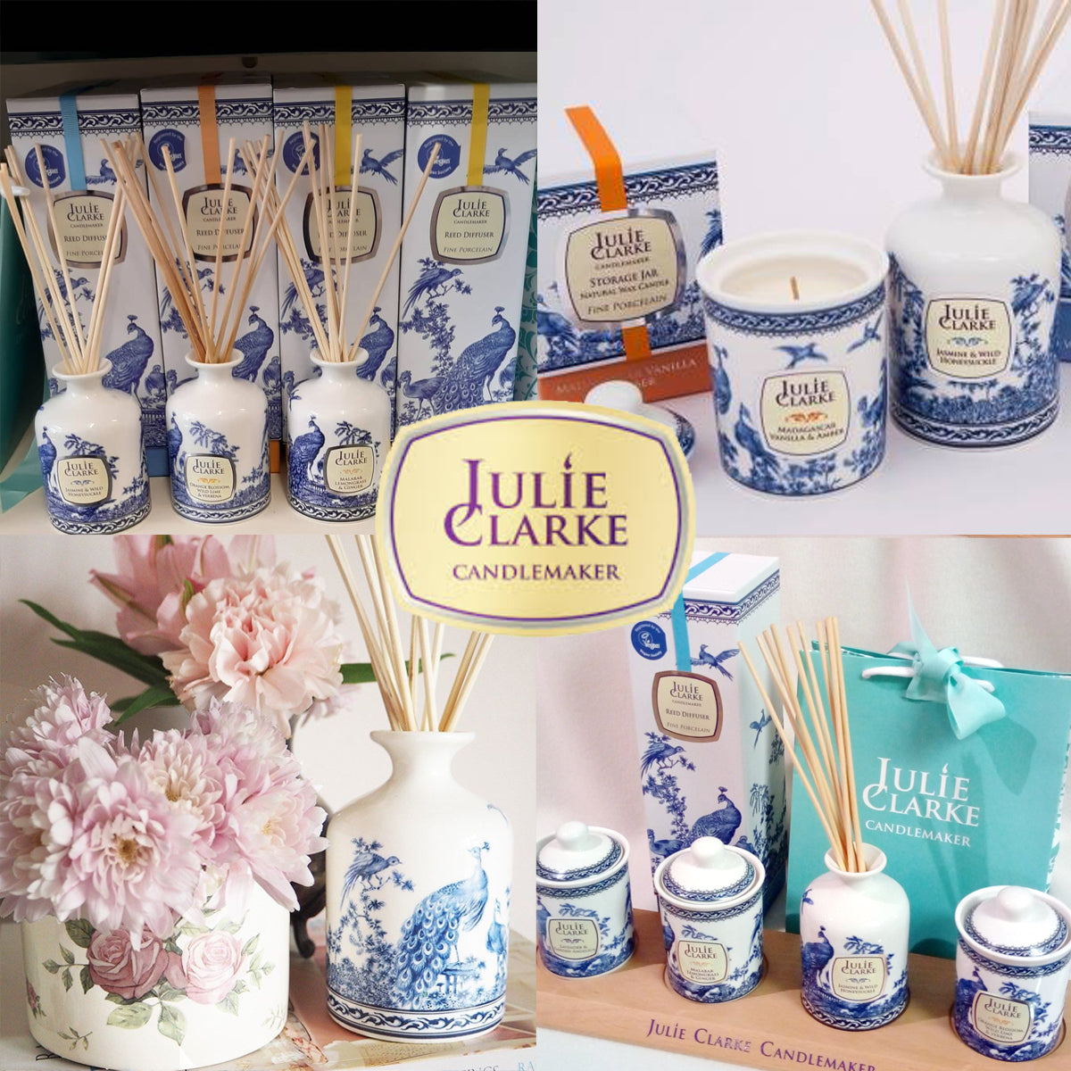 Malabar Lemongrass & Ginger Reed Diffuser by Julie Clarke