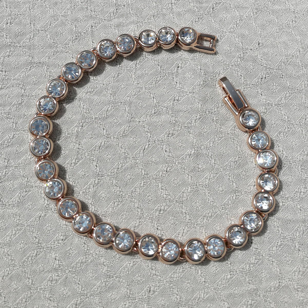 Aubrey Diamante Rose Gold Tennis Bracelet Gift Set