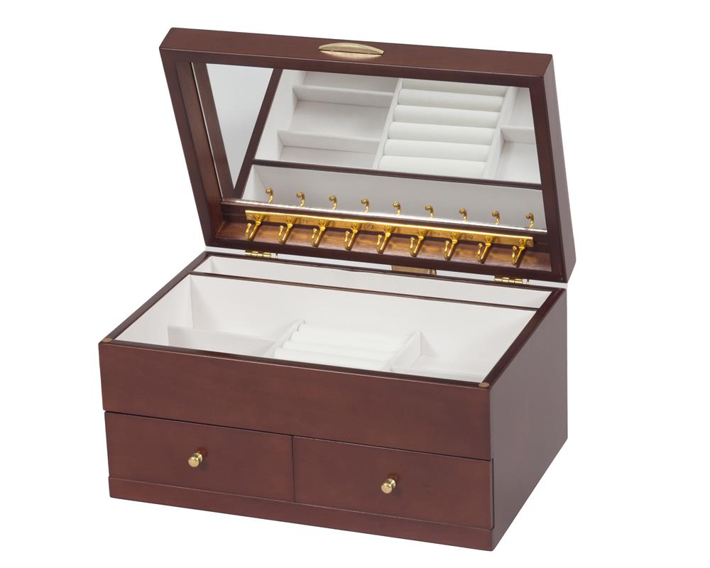 Mya Walnut Wood Classic Jewellery Box