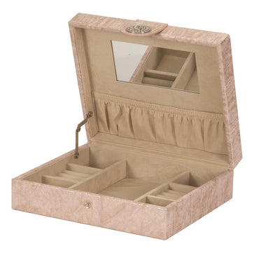 Mandy Pink Faux Leather Jewellery Box