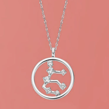 Virgo Zodiac Sterling Silver Pendant