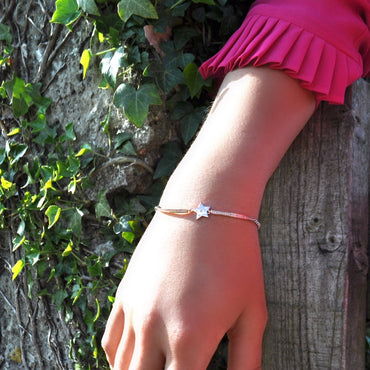 Shop Bright Star Two Tone Rose Gold & Silver Bracelet