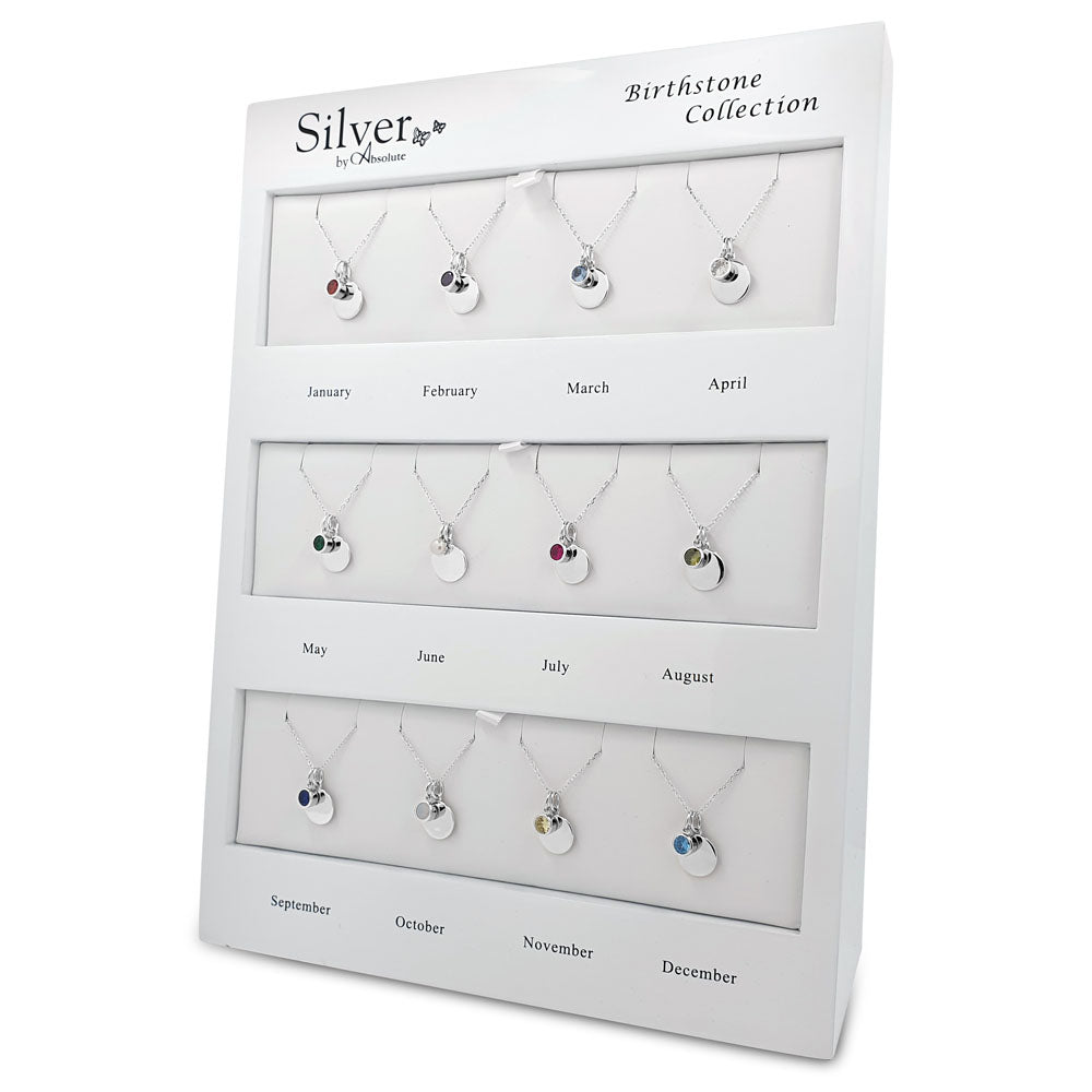 September Birthstone Sterling Silver Pendant & Earrings Set