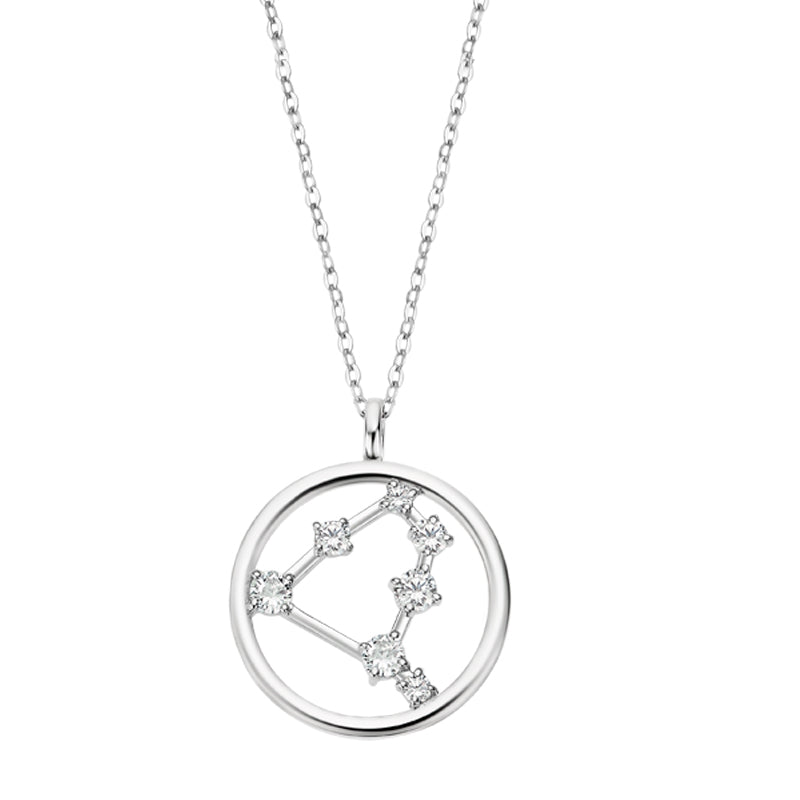 Capricorn Zodiac Sterling Silver Pendant