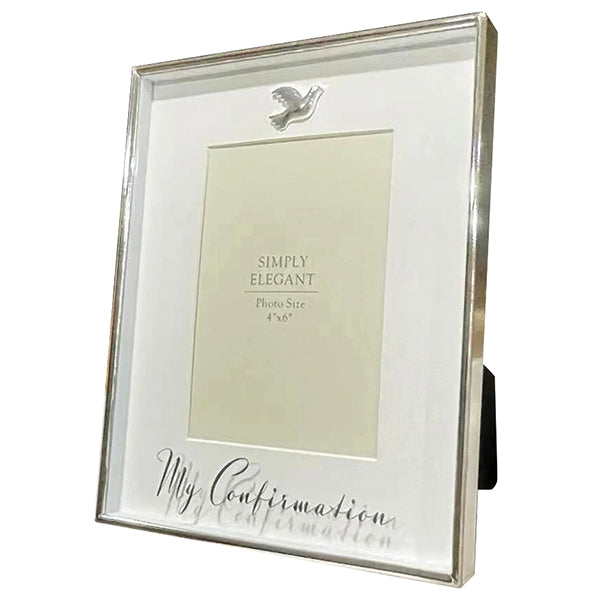 Confirmation White Photo Frame 4" x 6"