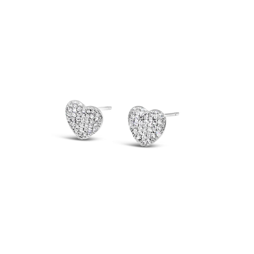 Alana Heart Children Sterling Silver Earrings