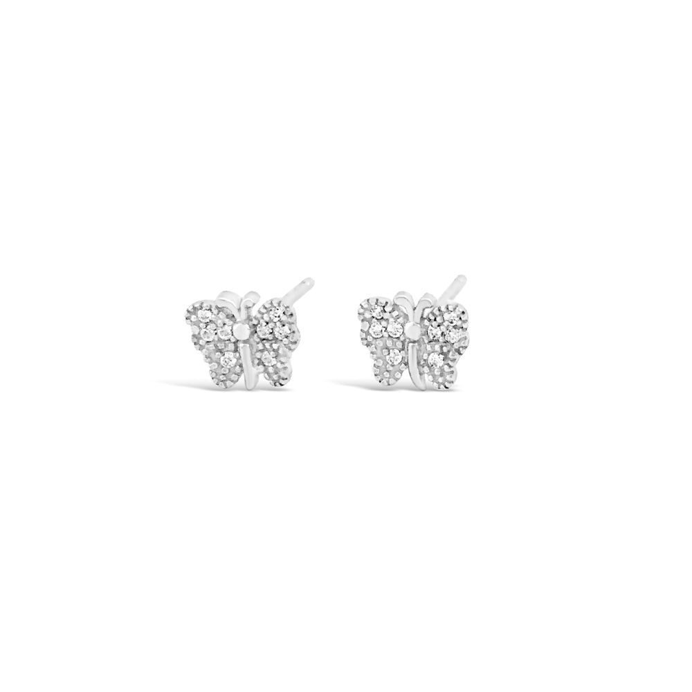 Christina Butterfly Children Sterling Silver Earrings