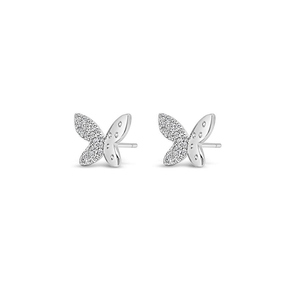 Meadow Butterfly Children Sterling Silver Earrings