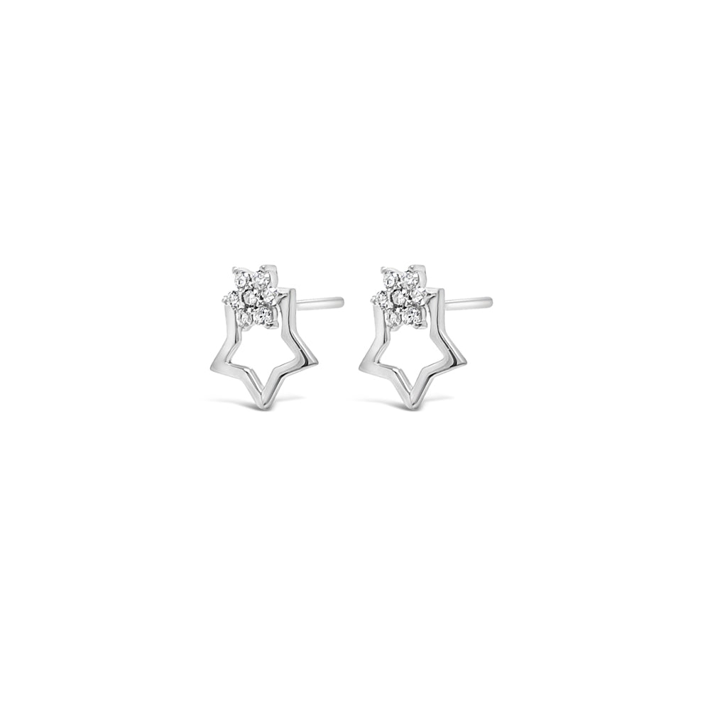 Star Flower Children Sterling Silver Earrings