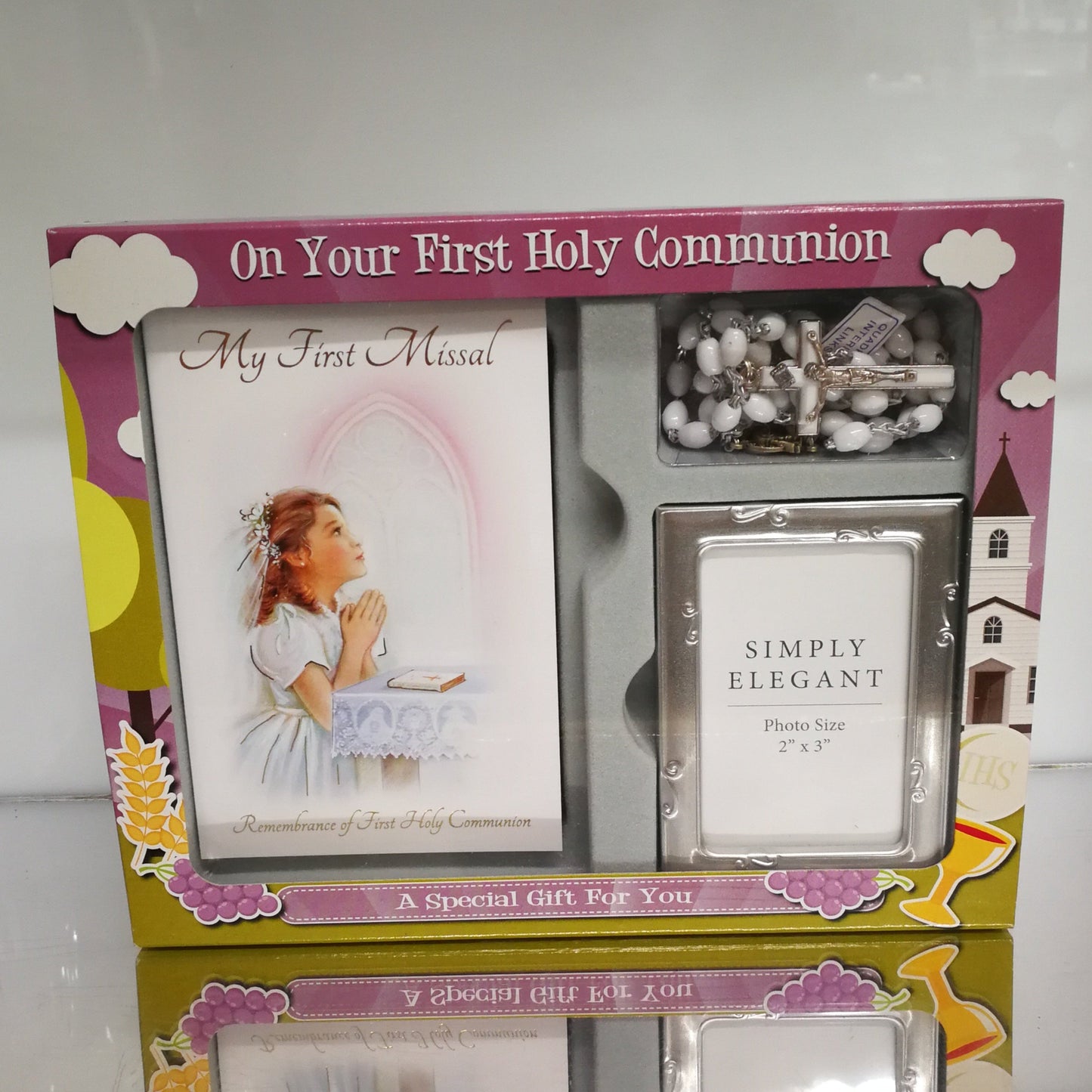 My 1st Missal First Holy Communion White Rosary Gift Set