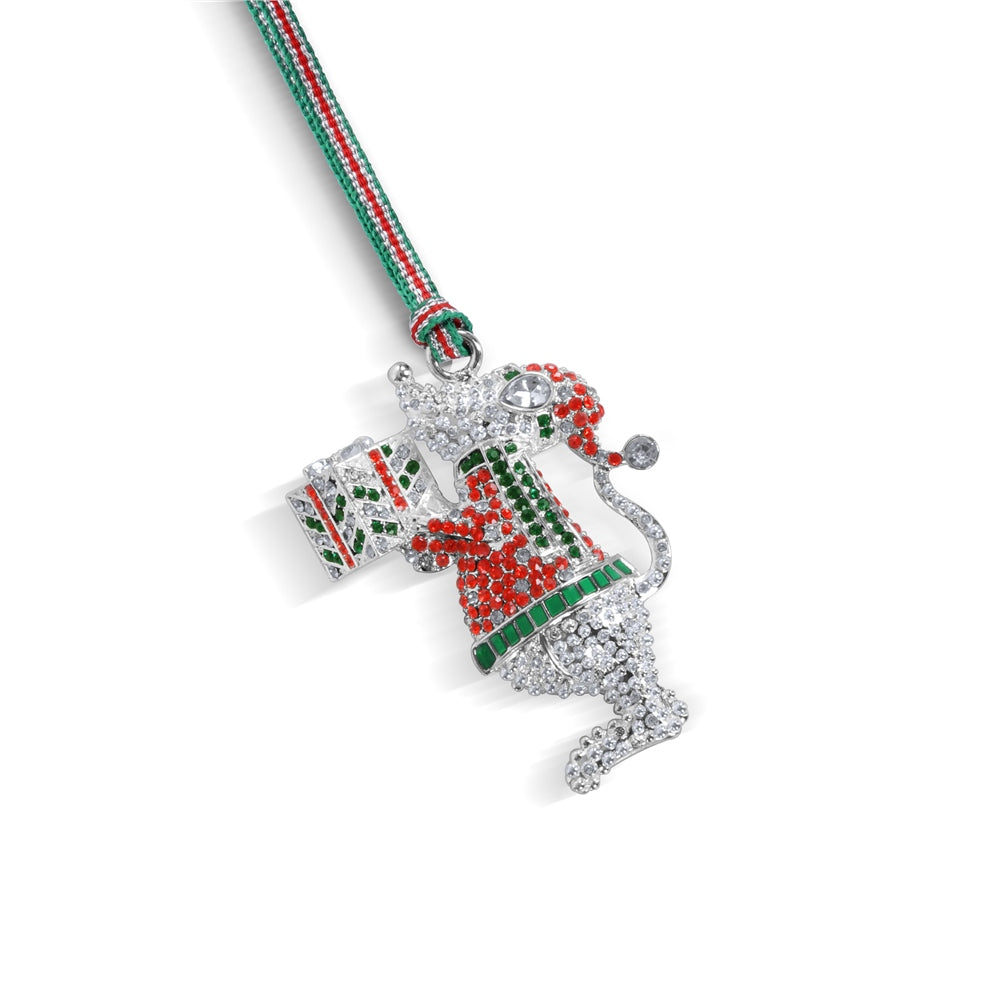 Christmas Mouse with Gift Hanging Newbridge Decoration