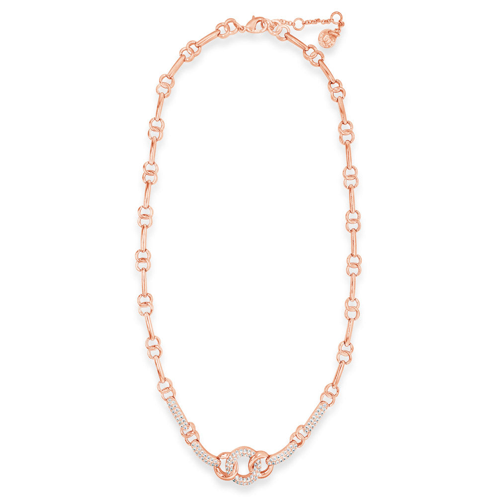 Shop Channel Rose Gold Multi Circles Necklace In Ireland