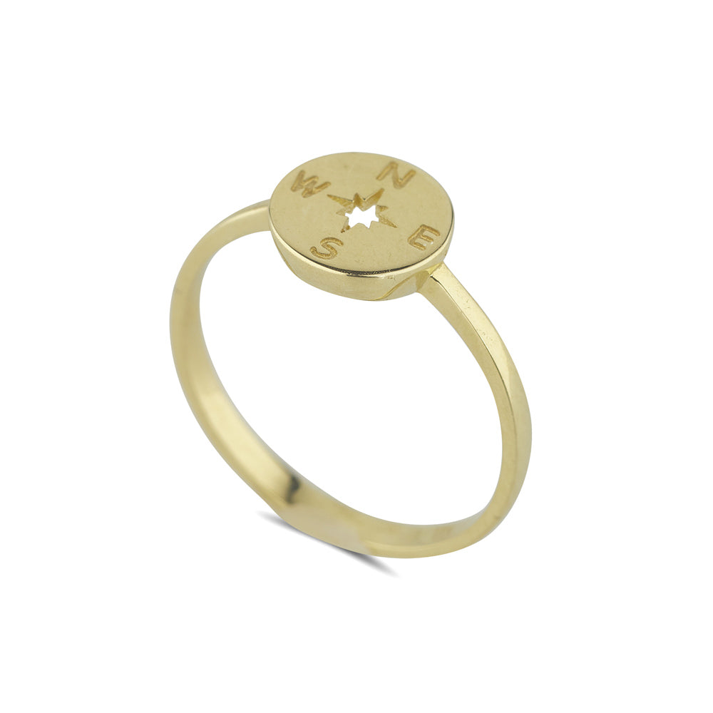 9ct Yellow Gold Compass Ring