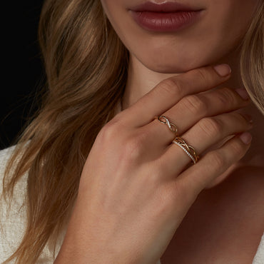 Shop 9ct Yellow Gold Infinity Ring