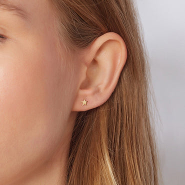 Shop 9ct Yellow Gold Star Stud Earrings