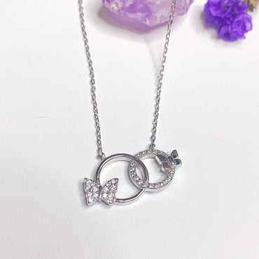 Shop Ophelia Butterfly Children Sterling Silver Double Circle Pendant