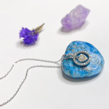 Shop Evie Heart Children Sterling Silver Circle Pendant